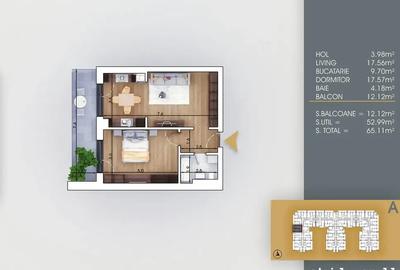 2 Camere Metrou 8 minute | Comision 0 | Bloc Nou Sector 3 - 3
