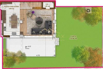 Apartament de vanzare 3 camere tip Duplex***Curte 110mp***Piata Domenii - 21