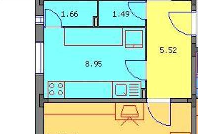 Apartament cu 2 camere decomandat, mobilat în Titan - 5