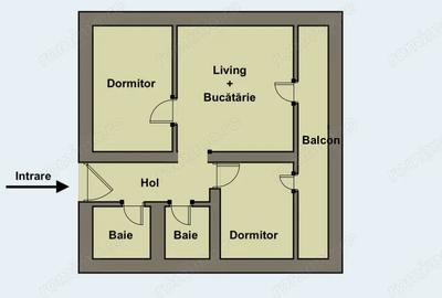 Apartament cu 3 camere, 2 bai ?i parcare cu CF in spate la Vivo - 2