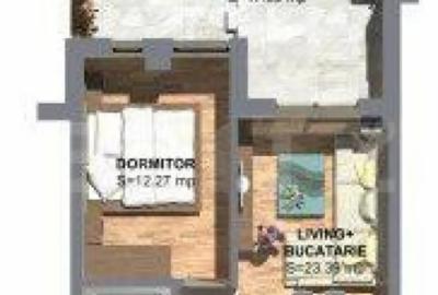 Apartament cu 2 camere semidecomandat în Torontalului