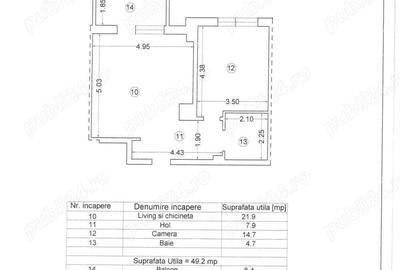 Apartament cu 2 camere decomandat în Mamaia
