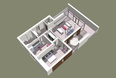 2 camere decomandat in vila, etaj 1 - 15