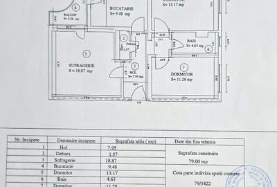 Apartament cu 3 camere decomandat în Micro 5 - 8
