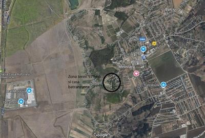 Teren Construcții intravilan de 980 mp, în Exterior Nord