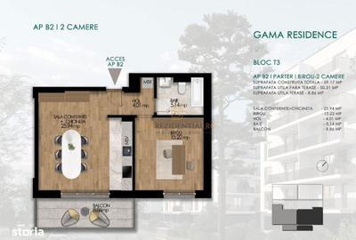 Apartament cu 2 camere în Olteniței - 17