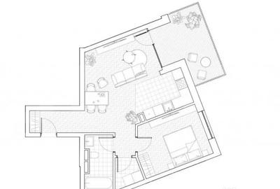 Apartament cu 2 camere decomandat în Central - 2