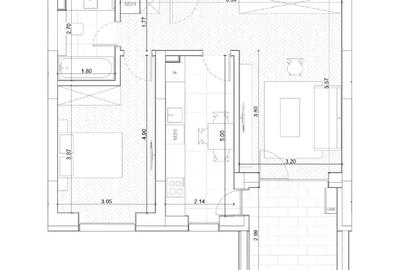 Apartament cu 2 camere decomandat în Sud - 1