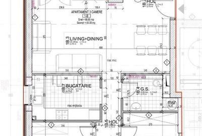 Apartament cochet cu 3 camere, curte proprie 60mp Apartament cochet cu 3 camere, curte proprie 60mp - 16