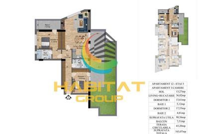 Apartament cu 3 camere în Giurgiului - 3