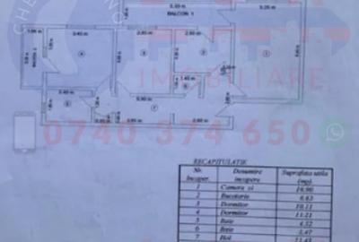 Apartament cu 3 camere decomandat în E3 - 1