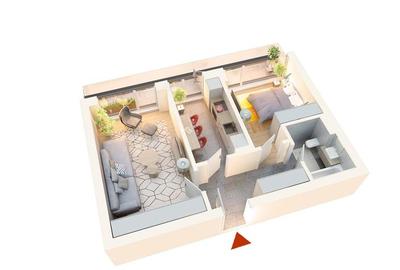 Apartament 2 camere  ZONA DE NORD complex Atria 2A5 - 6