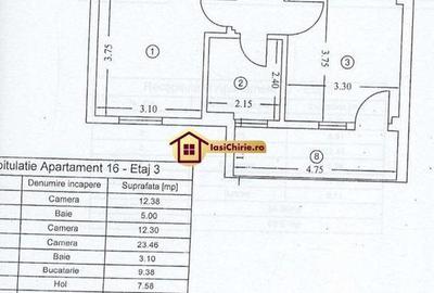 Apartament cu 3 camere, mobilat în Copou - 5
