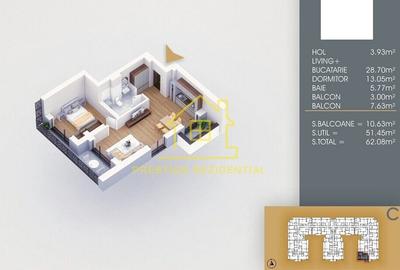 Apartament cu 2 camere în Theodor Pallady - 8