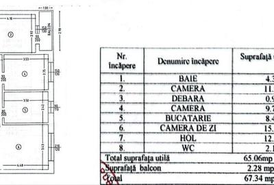 Apartament cu 3 camere decomandat în Nicolina