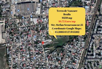 Braila- teren intravilan de vanzare - 9239 mp