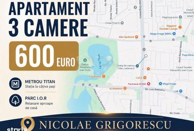 Apartament cu 3 camere decomandat în Titan - 3