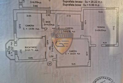 Apartament 4 cam Constanta, Faleza Nord ,105 mp + 7 mp boxa, parcare, gaze, A/C