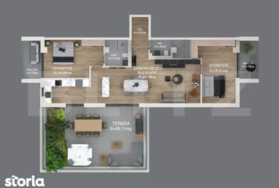 Apartament cu 3 camere în Circumvalațiunii