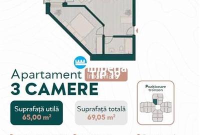 Apartament cu 3 camere decomandat în Podul de Fier - 4