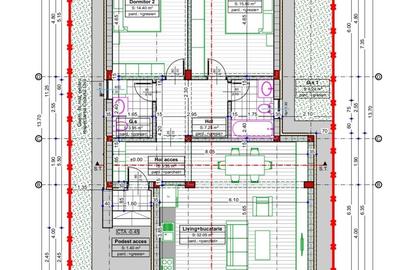 Casă cu 3 camere în Brestei - 8