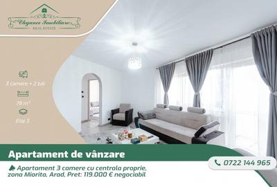 Apartament cu 3 camere semidecomandat, mobilat în Miorița - 1