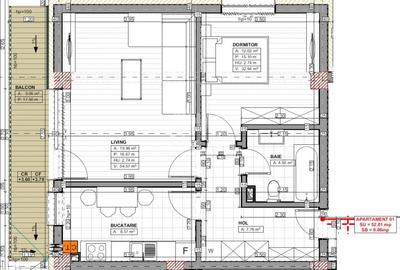 Apartament de 2 camere perfect compartimentat, Elira Plus Residence-Palazu Mare - 3