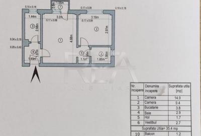 Apartament cu 2 camere semidecomandat, mobilat în Drumul Taberei - 13