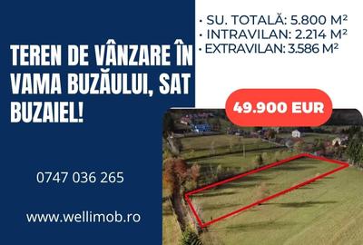 Teren de vânzare în Vama Buzăului, sat Buzaiel! - 1
