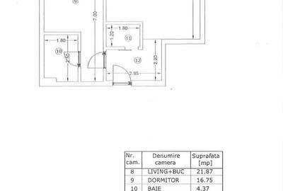 Apartament 2 Camere Nemobilat Unirii VI 090 - 3