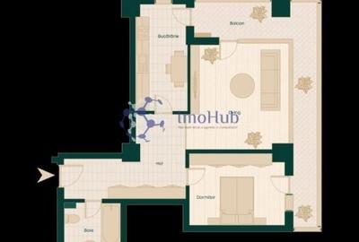 Intabulat! Apartament cu 2 camere cu Geamuri Panoramice - 12