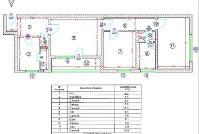 Apartament cu 3 camere semidecomandat în Podu Roș - 5
