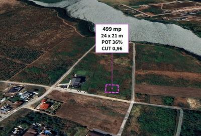 Mogosoaia, teren intravilan 499 mp cu PUZ aprobat, P+2+M - 1