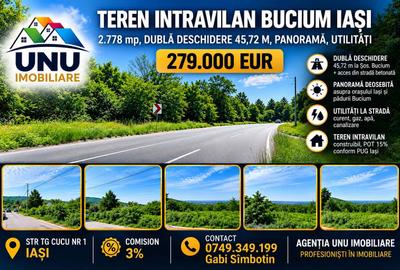 Teren Construcții intravilan de 2779 mp, în Bucium