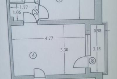 Apartament cu 2 camere semidecomandat în Craiovei - 1