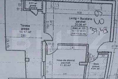 Apartament cu view! 37 mp, terasa 14 mp, zona Vivo - 1