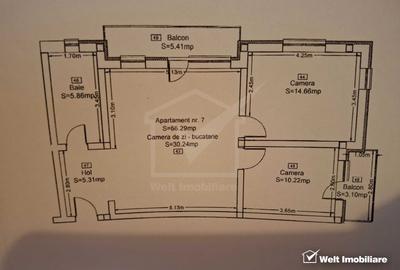 Apartament 3 camere, 2 balcoane, garaj subteran Apartament 3 camere, 2 balcoane, garaj subteran - 10
