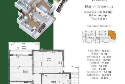Apartament cu 3 camere decomandat în Theodor Pallady - 2