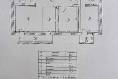 Apartament cu 3 camere decomandat, mobilat în Central - 7