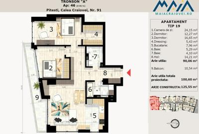 3 Camere Finisaje Premium | Incalzire in pardoseala | Pitesti | Ultracentral - 8