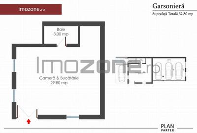 Garsoniera de vanzare, bloc nou, finisatala cheie, centrala termica individuala - 5