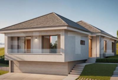 Casa de vanzare, 4 camere, 95 mp, panouri solare,teren 500 - 2