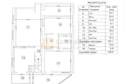 Apartament cu 4 camere decomandat, mobilat în Central - 43