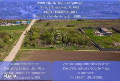 Teren de 3000 mp, în Jilava