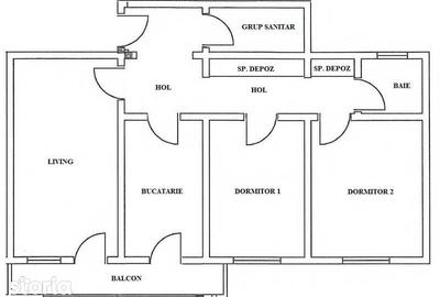 Apartament cu 3 camere în Central - 1