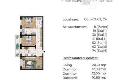 Apartament spațios 92 mp  la 5-7 minute de metroul Berceni - 1