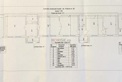 Casă individuală cu 4 camere cu Canalizare în Polonă - 16