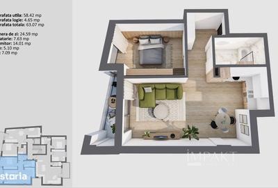 Apartament cu 2 camere în Mărăști - 2
