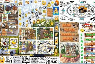 Tiny House Birou Afacere Rulota Mini Casa Mobila Pe Roti Locuit Vacanta Hambar Lemn Din Vis Natura - 3