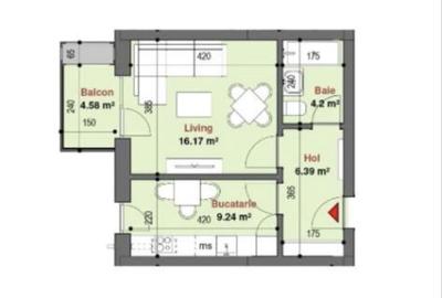 Garsonieră decomandată, mobilată în Lujerului - 8